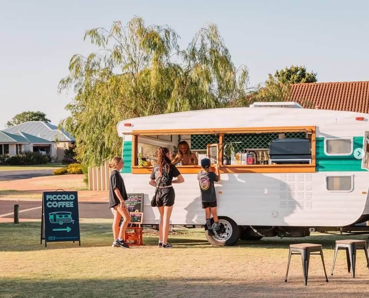 Roaming Rhythm caravan in the park
